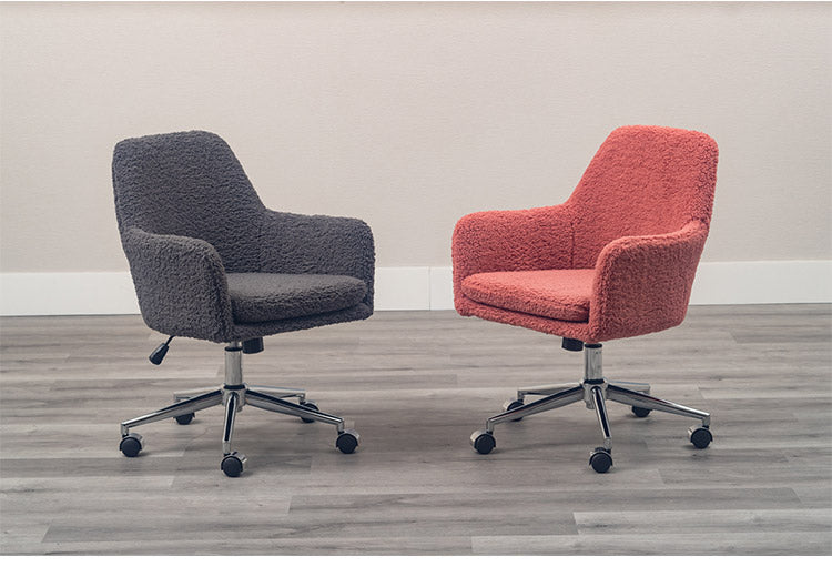 回転チェア ダイニングチェア 肘付き ボア生地 回転 椅子 昇降式 いす イス ひじ掛け コンパクト リビング ダイニング おしゃれ 北欧 インテリア かわいい リモートワーク 在宅勤務(代引不可)