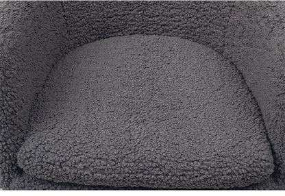 回転チェア ダイニングチェア 肘付き ボア生地 回転 椅子 昇降式 いす イス ひじ掛け コンパクト リビング ダイニング おしゃれ 北欧 インテリア かわいい リモートワーク 在宅勤務(代引不可)