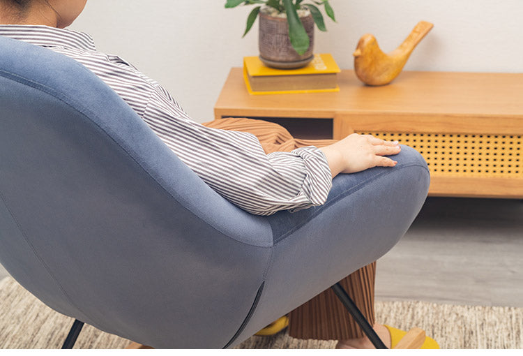 ロッキングチェア 1P シングルソファ 一人掛け リビング ダイニング おしゃれ かわいい 北欧 シンプル コンパクト チェア イス いす 椅子 屋内 寝室 リラックス(代引不可)