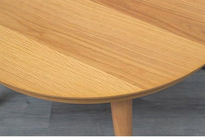 こたつテーブル 幅75cm 円形 節電 省エネ インテリア おしゃれ 北欧 丸型 ラウンド リビング ダイニング コタツ 炬燵 木製 センターテーブル ローテーブル コンパクト 一人暮らし(代引不可)