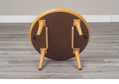 こたつテーブル 幅75cm 円形 節電 省エネ インテリア おしゃれ 北欧 丸型 ラウンド リビング ダイニング コタツ 炬燵 木製 センターテーブル ローテーブル コンパクト 一人暮らし(代引不可)