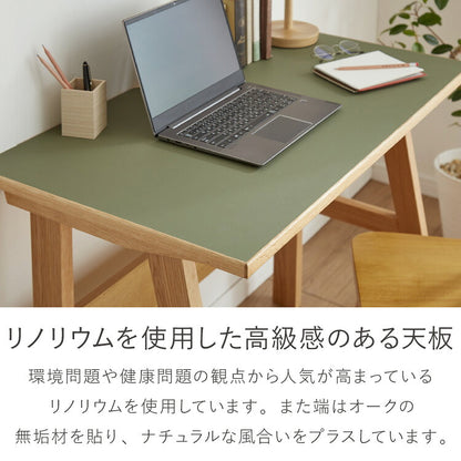 デスク リノリウム 幅100cm テーブル シンプル 木製 パソコンデスク 化粧台 リビング ダイニング 北欧 おしゃれ かわいい リモートワーク 在宅勤務 学習机 勉強机 オフィス 机 インテリア(代引不可)