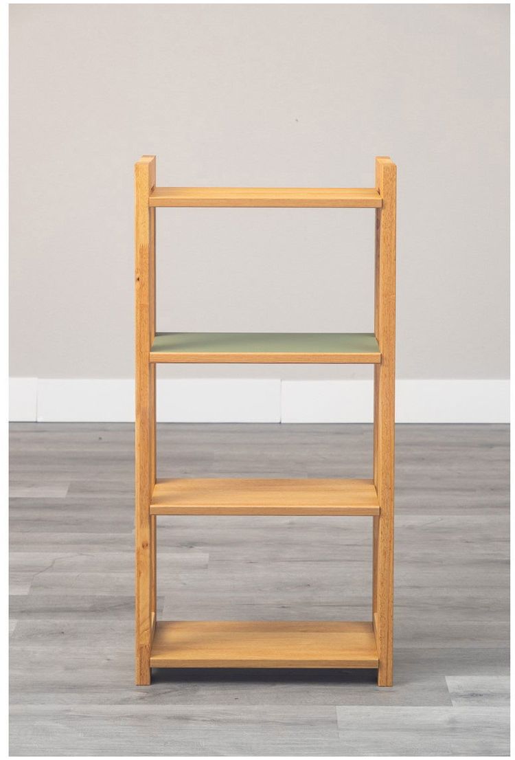 55シェルフ リノ ピスタチオグリーン ラック 書棚 ブックシェルフ 本棚 オープンラック 教科書 収納棚 勉強机 スリム 子供部屋 オフィス 書斎(代引不可)