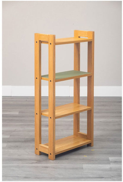 55シェルフ リノ ピスタチオグリーン ラック 書棚 ブックシェルフ 本棚 オープンラック 教科書 収納棚 勉強机 スリム 子供部屋 オフィス 書斎(代引不可)