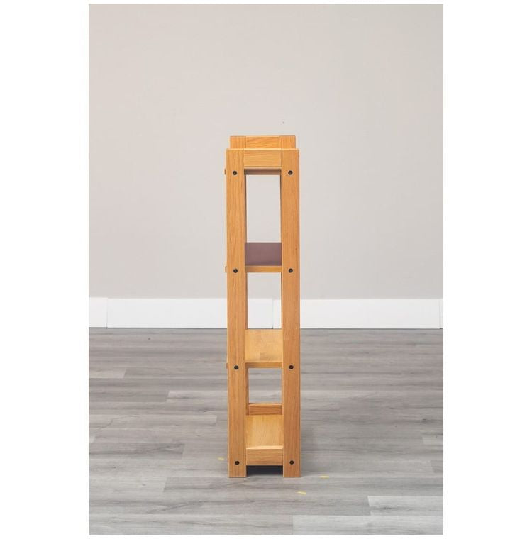 55シェルフ リノ バーガンディ ラック 書棚 ブックシェルフ 本棚 オープンラック 教科書 収納棚 勉強机 スリム 子供部屋 オフィス 書斎(代引不可)