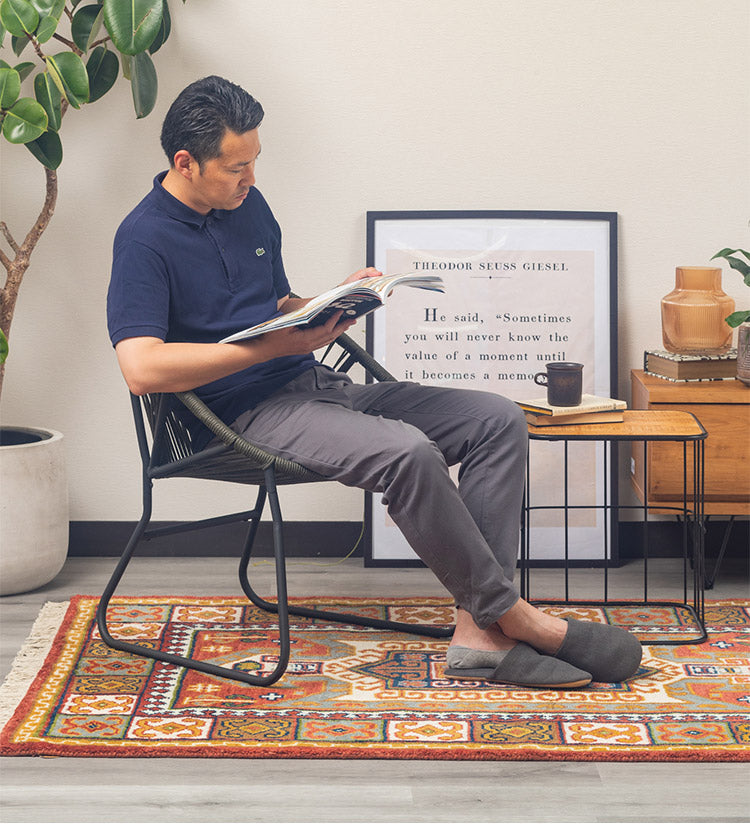 ロープチェア 1P リビングチェア ダイニングチェア デザイン 食卓イス ダイニング椅子 おしゃれ インテリア リビング ダイニング カフェ 椅子 いす イス 北欧(代引不可)