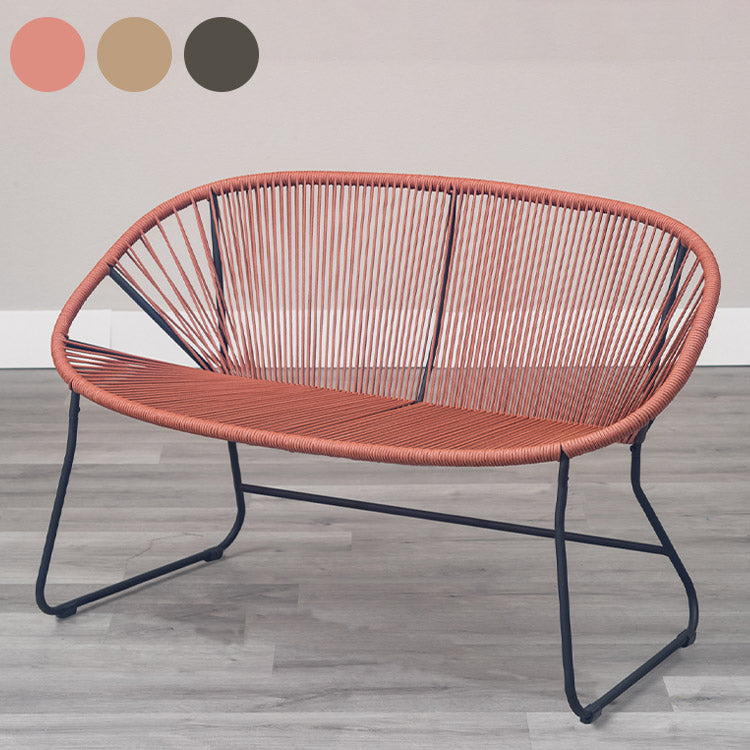 ロープベンチ 2P リビングチェア ダイニングチェア デザイン 食卓イス ダイニング椅子 おしゃれ インテリア リビング ダイニング カフェ 椅子 いす イス 北欧(代引不可)