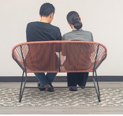 ロープベンチ 2P リビングチェア ダイニングチェア デザイン 食卓イス ダイニング椅子 おしゃれ インテリア リビング ダイニング カフェ 椅子 いす イス 北欧(代引不可)