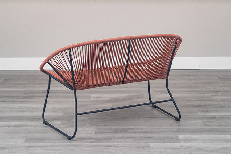 ロープベンチ 2P リビングチェア ダイニングチェア デザイン 食卓イス ダイニング椅子 おしゃれ インテリア リビング ダイニング カフェ 椅子 いす イス 北欧(代引不可)