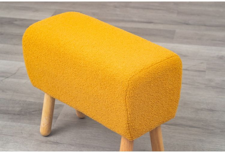 スツール MU NATURAL SIGNATURE 1113 ナチュラル イス チェア かわいい おしゃれ カラフル コンパクト 木材 天然木脚 クッション リビング オットマン ダイニング 玄関(代引不可)