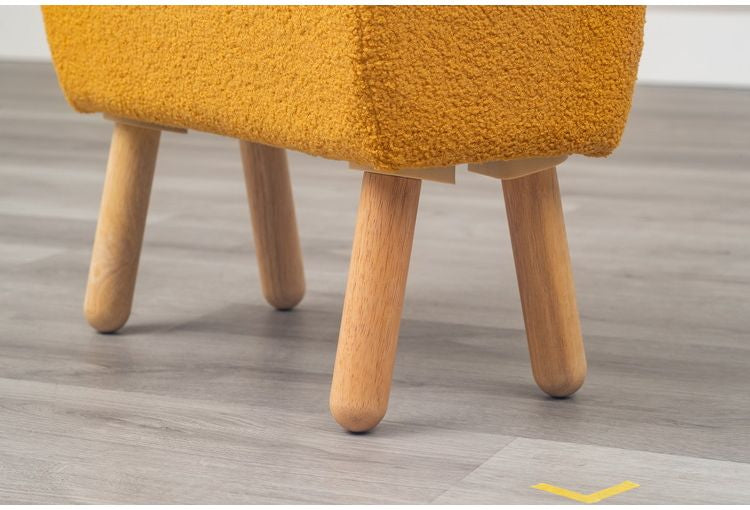 スツール MU NATURAL SIGNATURE 1113 ナチュラル イス チェア かわいい おしゃれ カラフル コンパクト 木材 天然木脚 クッション リビング オットマン ダイニング 玄関(代引不可)