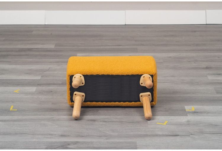 スツール MU NATURAL SIGNATURE 1113 ナチュラル イス チェア かわいい おしゃれ カラフル コンパクト 木材 天然木脚 クッション リビング オットマン ダイニング 玄関(代引不可)