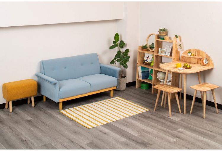 スツール MU NATURAL SIGNATURE 1113 ナチュラル イス チェア かわいい おしゃれ カラフル コンパクト 木材 天然木脚 クッション リビング オットマン ダイニング 玄関(代引不可)