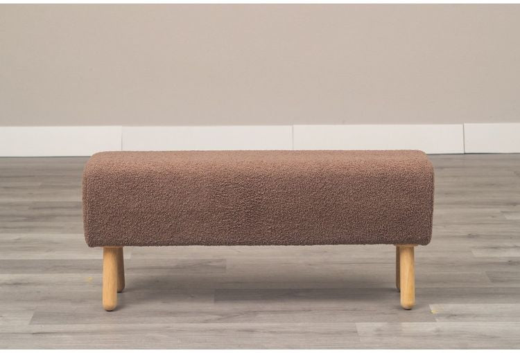 ベンチ グレージュ NATURAL SIGNATURE 1114 ダイニングベンチ ナチュラル イス チェア かわいい おしゃれ カラフル コンパクト 木材 天然木脚 クッション リビング オットマン ダイニング 玄関(代引不可)