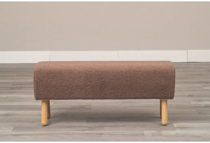 ベンチ グレージュ NATURAL SIGNATURE 1114 ダイニングベンチ ナチュラル イス チェア かわいい おしゃれ カラフル コンパクト 木材 天然木脚 クッション リビング オットマン ダイニング 玄関(代引不可)