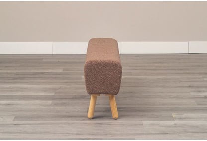 ベンチ グレージュ NATURAL SIGNATURE 1114 ダイニングベンチ ナチュラル イス チェア かわいい おしゃれ カラフル コンパクト 木材 天然木脚 クッション リビング オットマン ダイニング 玄関(代引不可)