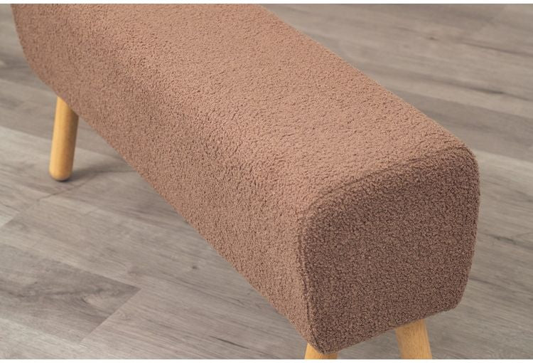 ベンチ グレージュ NATURAL SIGNATURE 1114 ダイニングベンチ ナチュラル イス チェア かわいい おしゃれ カラフル コンパクト 木材 天然木脚 クッション リビング オットマン ダイニング 玄関(代引不可)