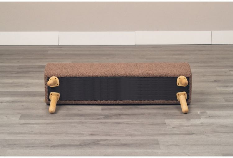 ベンチ グレージュ NATURAL SIGNATURE 1114 ダイニングベンチ ナチュラル イス チェア かわいい おしゃれ カラフル コンパクト 木材 天然木脚 クッション リビング オットマン ダイニング 玄関(代引不可)