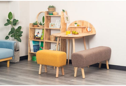 ベンチ グレージュ NATURAL SIGNATURE 1114 ダイニングベンチ ナチュラル イス チェア かわいい おしゃれ カラフル コンパクト 木材 天然木脚 クッション リビング オットマン ダイニング 玄関(代引不可)