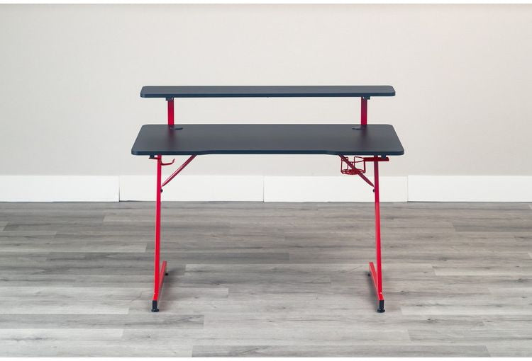 ゲーミングデスク フェレス RE/BK インテリア デスク パソコンデスク 机 テレワーク 書斎デスク 学習机 PCデスク 勉強机 学習デスク オフィスデスク(代引不可)