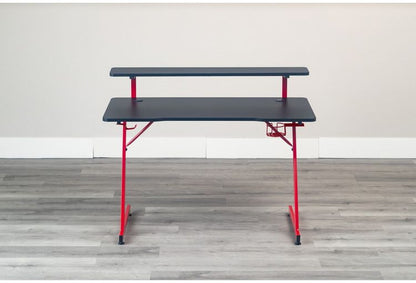 ゲーミングデスク フェレス RE/BK インテリア デスク パソコンデスク 机 テレワーク 書斎デスク 学習机 PCデスク 勉強机 学習デスク オフィスデスク(代引不可)