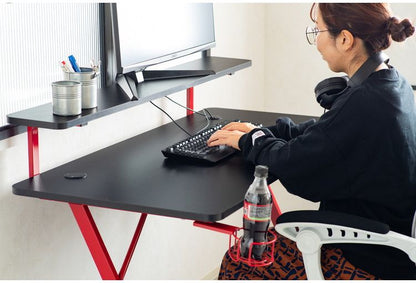 ゲーミングデスク フェレス RE/BK インテリア デスク パソコンデスク 机 テレワーク 書斎デスク 学習机 PCデスク 勉強机 学習デスク オフィスデスク(代引不可)