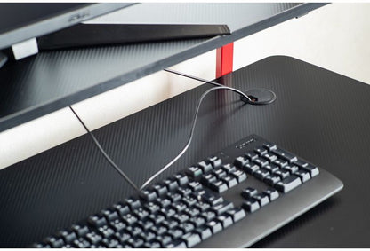 ゲーミングデスク フェレス RE/BK インテリア デスク パソコンデスク 机 テレワーク 書斎デスク 学習机 PCデスク 勉強机 学習デスク オフィスデスク(代引不可)