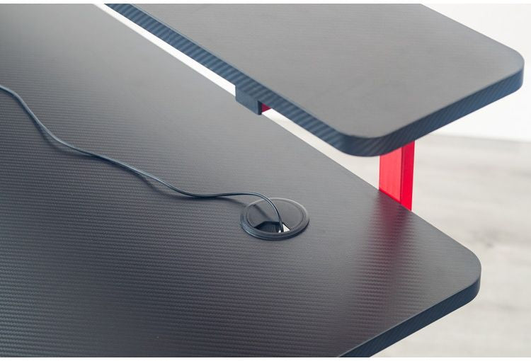 ゲーミングデスク フェレス RE/BK インテリア デスク パソコンデスク 机 テレワーク 書斎デスク 学習机 PCデスク 勉強机 学習デスク オフィスデスク(代引不可)