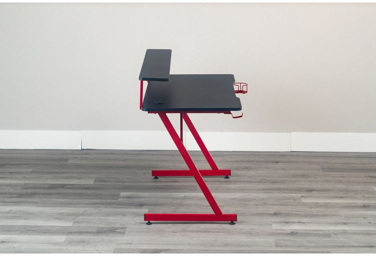 ゲーミングデスク フェレス RE/BK インテリア デスク パソコンデスク 机 テレワーク 書斎デスク 学習机 PCデスク 勉強机 学習デスク オフィスデスク(代引不可)