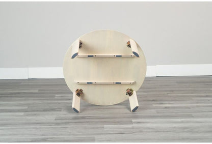 80円形折脚テーブル バーグII WH 折りたたみセンターテーブル折りたたみテーブル ローテーブル 折りたたみ テーブル 折りたたみデスク デスク センターテーブル リビングテーブル 折り畳み 折畳み(代引不可)