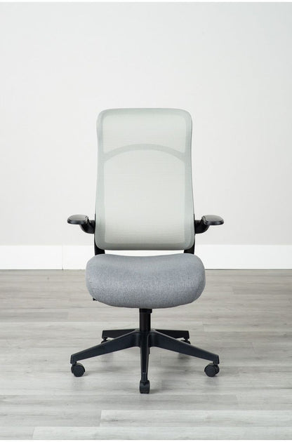 ガス圧チェアー フェイト GY デスクチェア おしゃれ 昇降式 ソフトレザー オフィスチェア イス PCチェア 学習チェア ワークチェア 事務椅子 いす 椅子 チェア チェアー(代引不可)