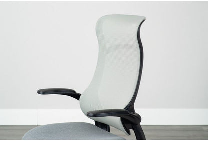 ガス圧チェアー フェイト GY デスクチェア おしゃれ 昇降式 ソフトレザー オフィスチェア イス PCチェア 学習チェア ワークチェア 事務椅子 いす 椅子 チェア チェアー(代引不可)