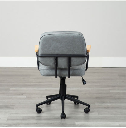 肘付ガス圧チェアー エイム GY デスクチェア おしゃれ 昇降式 ソフトレザー オフィスチェア イス PCチェア 学習チェア ワークチェア 事務椅子 いす 椅子 チェア チェアー(代引不可)