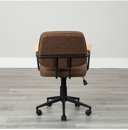 肘付ガス圧チェアー エイム BR デスクチェア おしゃれ 昇降式 ソフトレザー オフィスチェア イス PCチェア 学習チェア ワークチェア 事務椅子 いす 椅子 チェア チェアー(代引不可)