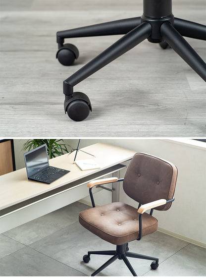 肘付ガス圧チェアー エイム BR デスクチェア おしゃれ 昇降式 ソフトレザー オフィスチェア イス PCチェア 学習チェア ワークチェア 事務椅子 いす 椅子 チェア チェアー(代引不可)