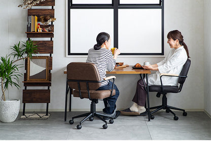 肘付ガス圧チェアー エイム BR デスクチェア おしゃれ 昇降式 ソフトレザー オフィスチェア イス PCチェア 学習チェア ワークチェア 事務椅子 いす 椅子 チェア チェアー(代引不可)