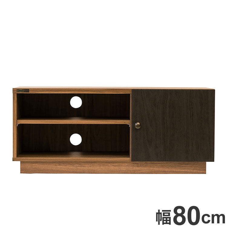 ローボード テレビ台 幅80cm 収納棚 木目調 シンプル おしゃれ 北欧 TVラック TV台 TVボード テレビボード 新生活 一人暮らし(代引不可)
