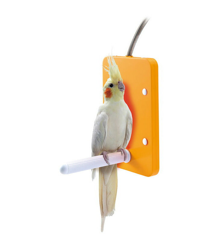 マルカン minimal LAND ほっととり暖 寄りそいヒーター Lサイズ とまり木付き 鳥用ヒーター 鳥用品 小鳥 止まり木 暖房 寒さ対策