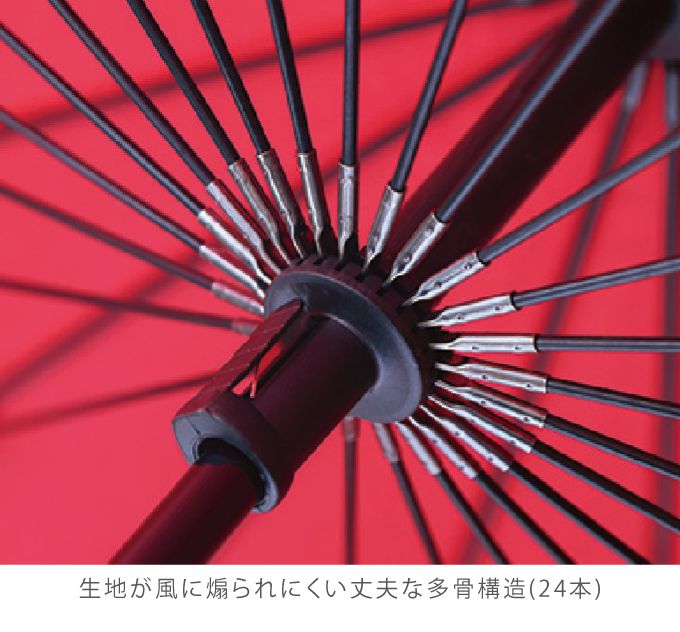 超軽量24本骨傘 470g 江戸 江戸切子柄 多骨傘 和傘 傘 雨傘 軽い 大きい 和風 柄 和柄(代引不可)