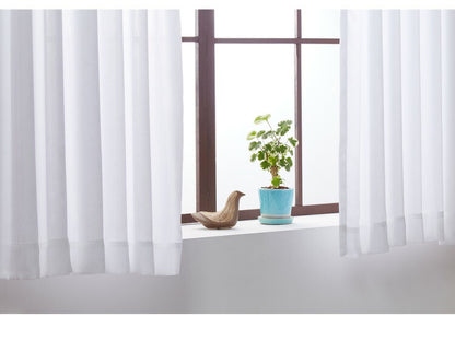 遮像 レースカーテン シルクタッチ 幅150 一枚入り セミオーダー 省エネ 遮熱 保温 UVカット 洗える ウォッシャブル おしゃれ かわいい ボイル 北欧(代引不可)