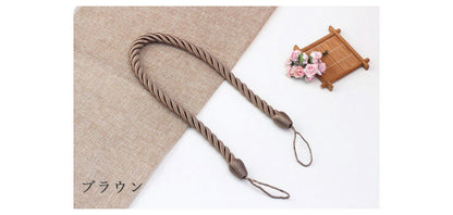 おしゃれな装飾カーテンタッセル ロープタッセル 2本セット 約70cm ロープタイプ カーテン止め カーテン留め カーテンホルダー(代引不可)