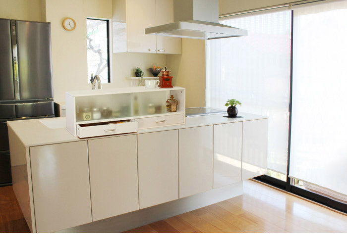 キッチン収納ラック 収納 収納家具 キッチン収納 キッチンカウンター 食器棚 ミニラック スパイスラック 調味料ラック カウンター上収納 カウンター上 小物収納(代引不可)