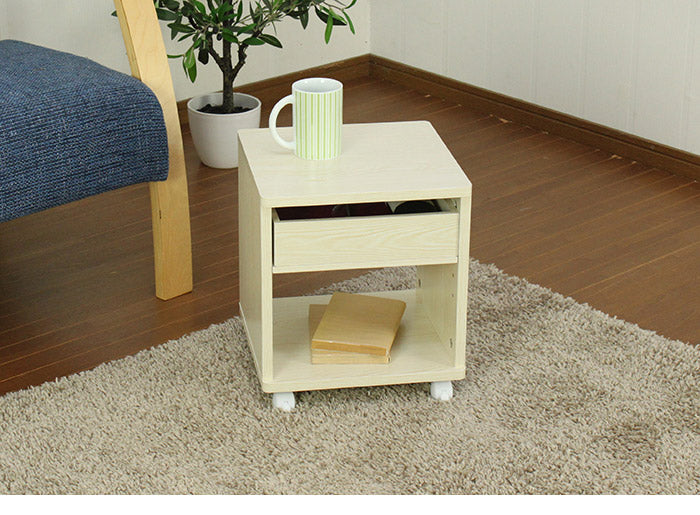 サイドテーブル テーブル デスク 机 リビングテーブル サイドテーブル ナイトテーブル ソファーテーブル ベッドテーブル ミニテーブル ソファテーブル 万能サイドテーブル 引出し キャスター付き(代引不可)