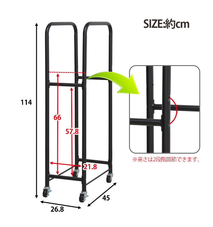 スリムタイヤラック2台組 カバー付 収納 収納家具 ラック 収納棚 棚 タイヤラック スリム スリムラック カバー キャスター付き タイヤ収納ラック タイヤ4本 薄型設計 ゴム入カバー(代引不可)