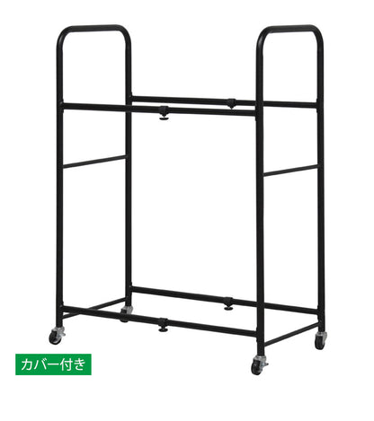 伸縮式タイヤラック カバー付 収納 収納家具 ラック 収納棚 棚 タイヤラック カバー キャスター付き タイヤ収納ラック タイヤ8本 ゴム入カバー(代引不可)