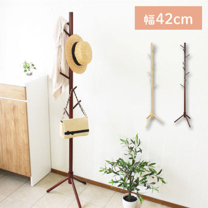 ポールハンガー 衣類収納 フックタイプ コートツリー ハンガーラック おしゃれ 北欧 天然木 ハンガー 衣類 小物 洋服掛け 木製 洋服ラック ラック 収納 リビング収納 コート 洋服ハンガーラック(代引不可)