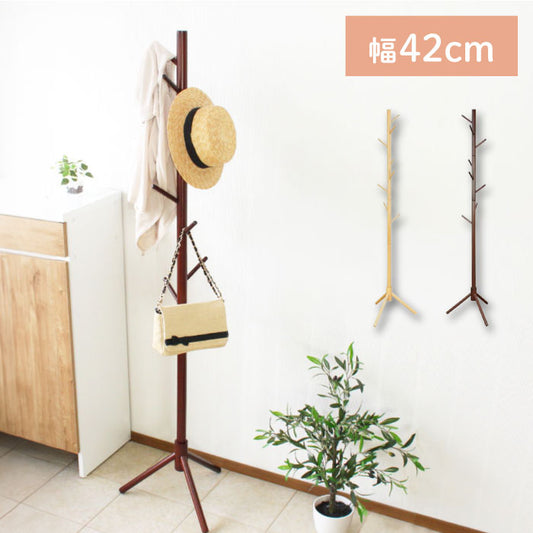 ポールハンガー 衣類収納 フックタイプ コートツリー ハンガーラック おしゃれ 北欧 天然木 ハンガー 衣類 小物 洋服掛け 木製 洋服ラック ラック 収納 リビング収納 コート 洋服ハンガーラック(代引不可)