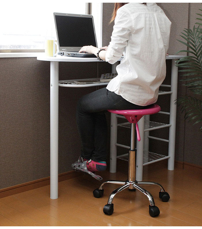 ガス圧チェアー 丸椅子 カウンターチェアー バーチェアー 回転チェアー キャスター付き キッチン スツール ワーキングチェア 椅子 いす イス チェア チェアー 腰掛け キャスター付きチェア(代引不可)