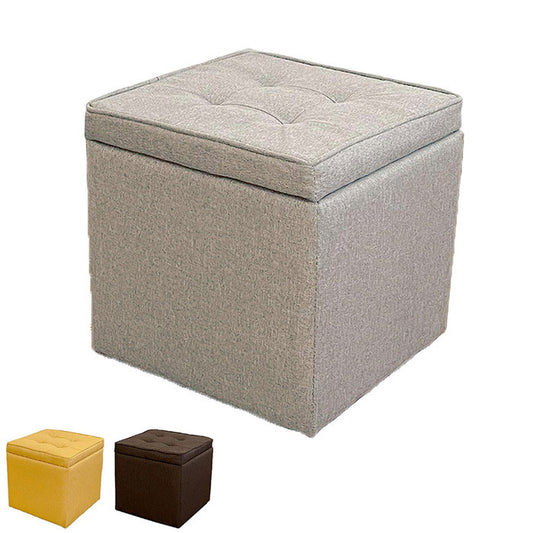 収納スツール シングル スツール 収納 ファブリック シンプル ナチュラル オットマン 収納スツール チェア イス いす 椅子 おもちゃ箱 ふた付き ローソファ ボックススツール 収納付き(代引不可)