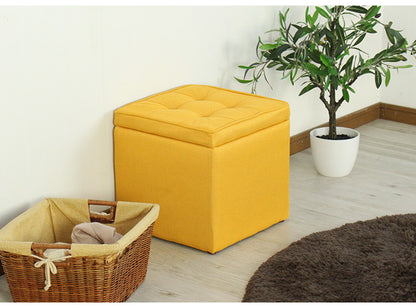収納スツール シングル スツール 収納 ファブリック シンプル ナチュラル オットマン 収納スツール チェア イス いす 椅子 おもちゃ箱 ふた付き ローソファ ボックススツール 収納付き(代引不可)